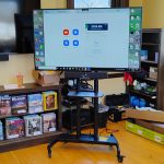 AV Integrators installs a portable video conferencing cart at the Boylston public library.